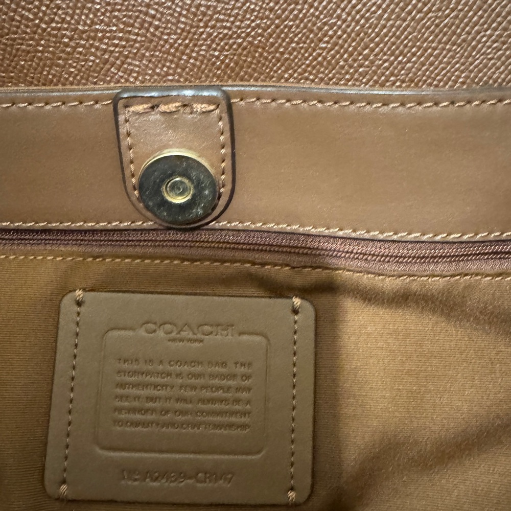 Coach Brown Signature Tote - Picture 6 of 10
